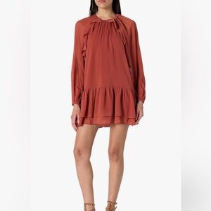 NWT The Drop- Jordan Feminine Ruffle Detailed Mini Dress